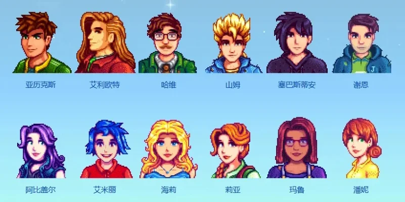 星露谷物语所有人物都在哪里_星露谷物语人物位置